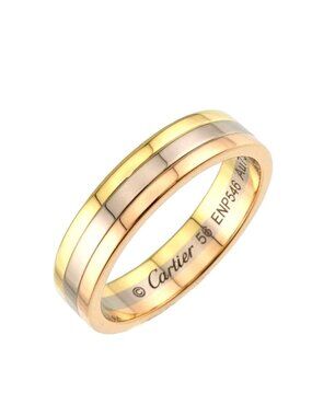 Cartier Vendome 56 Ring 18k YG WG PG Suri Gold Colors 750